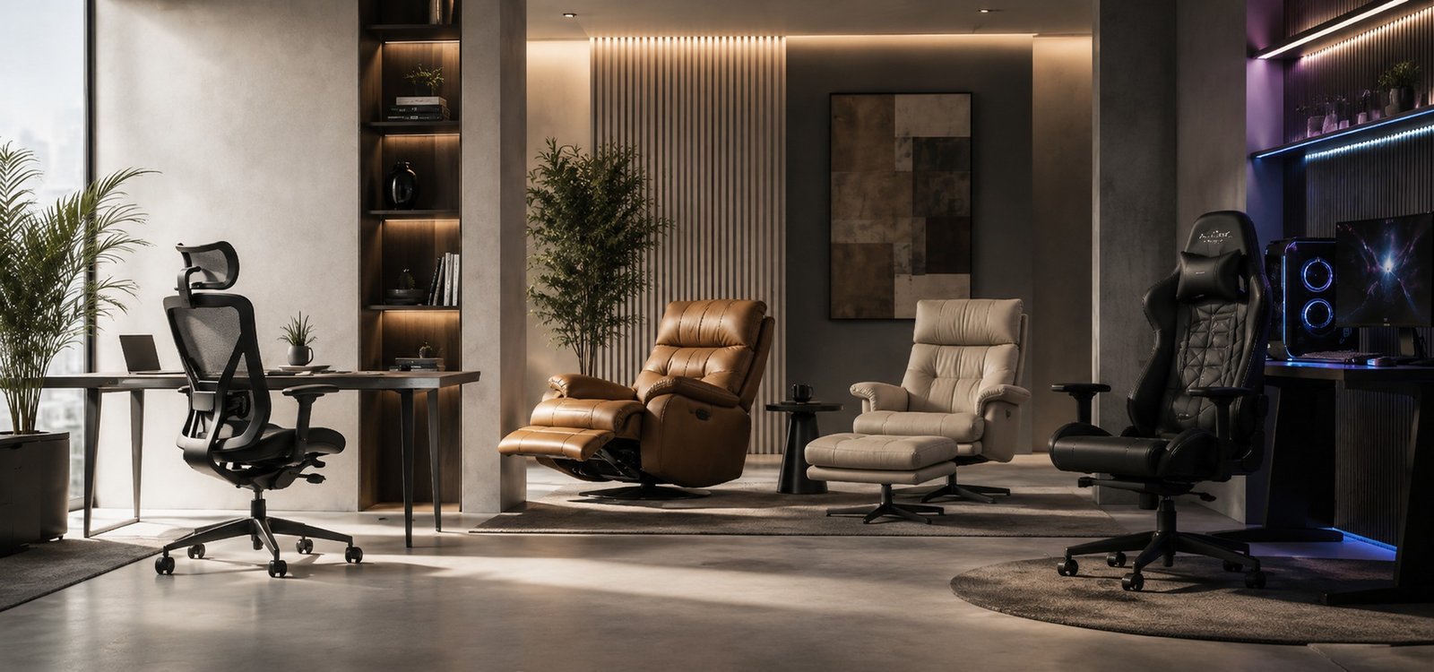 Curated premium furniture showroom