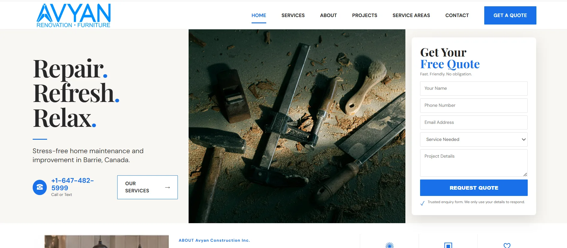 Handyman Landing Page